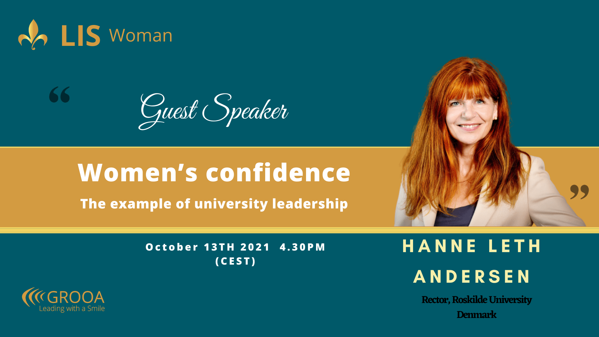 Guest Speaker - Hanne Andersen - LIS WOMAN