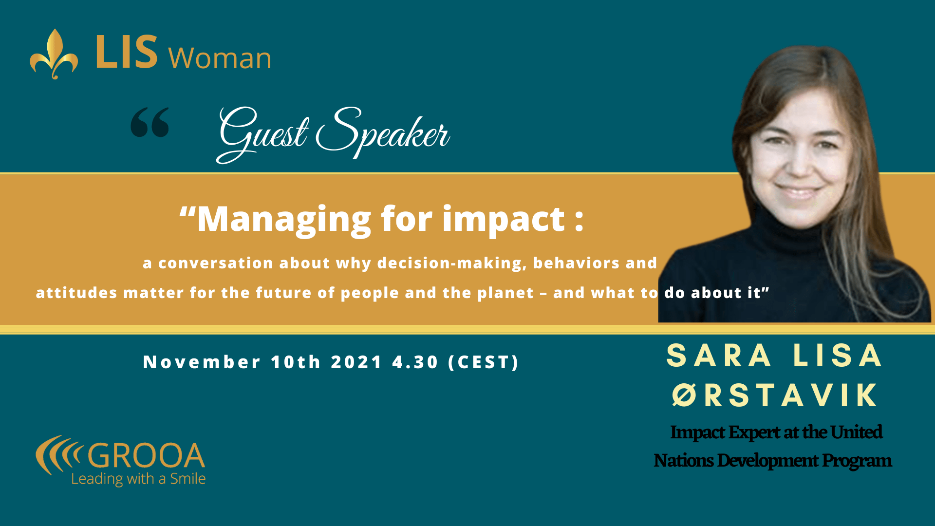 Guest Speaker - Sara Lisa - LIS WOMAN